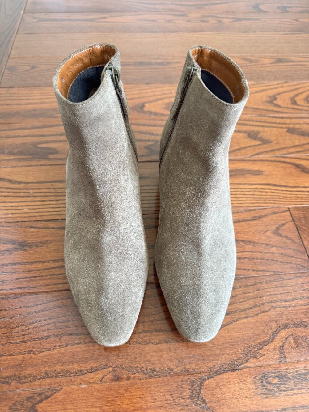 Aquatalia Taupe Suede Ankle Boots - Size 6